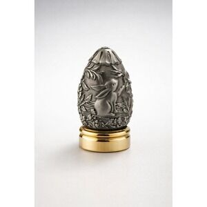 Franklin Mint Vintage Treasury of Eggs Pewter Limited Edition Office Paperweight
